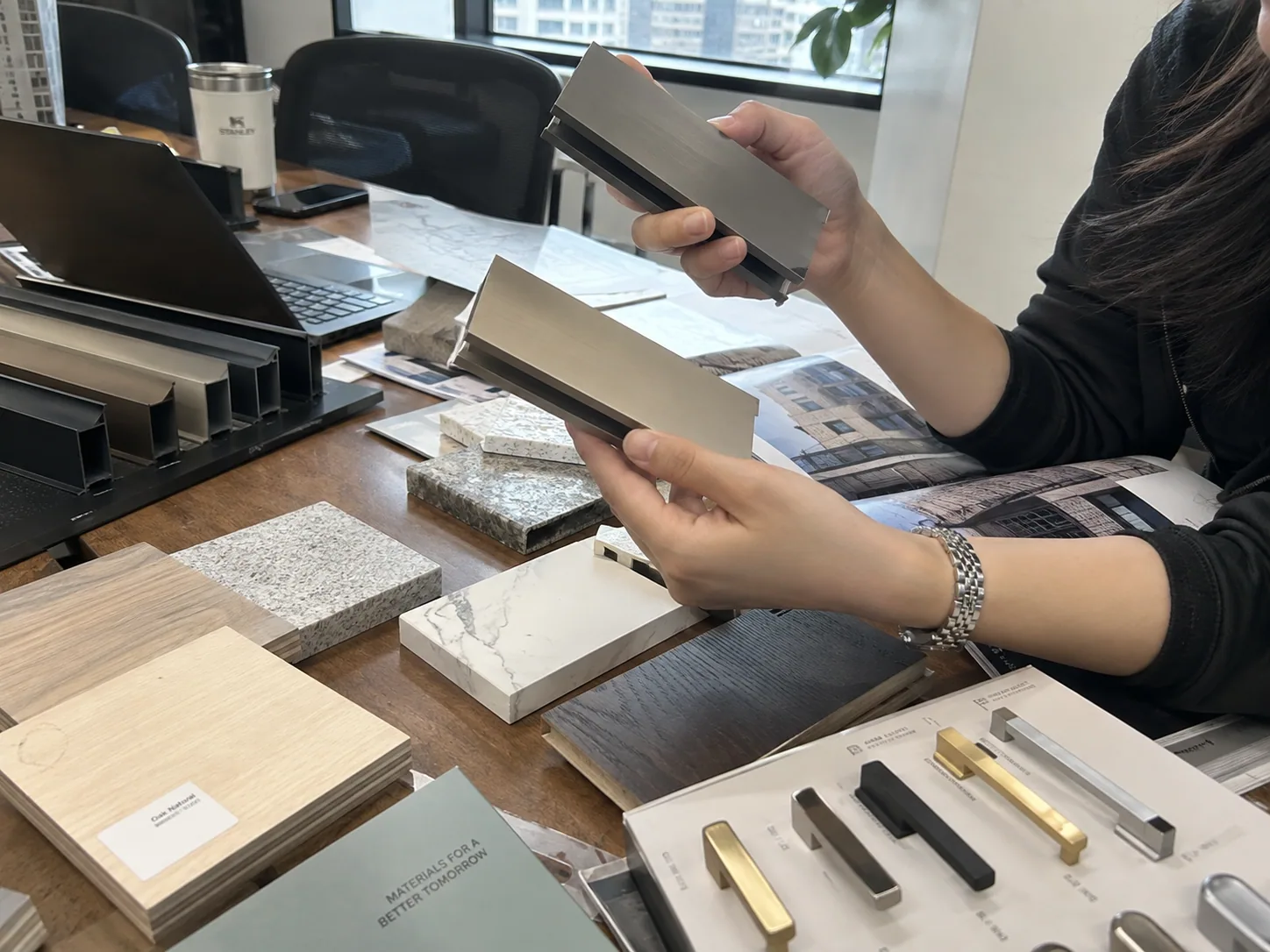 Architectural finish and material samples